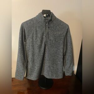 Eddie Bauer Woman’s Medium Heather Gray Quarter-Zip Pullover